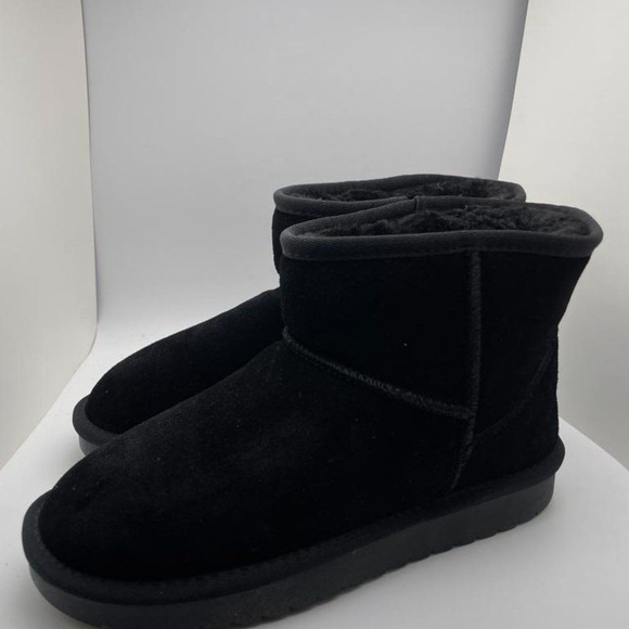 CUSHIONAIRE Women's Cozy pull on boot BLACK 8 - Picture 2 of 6